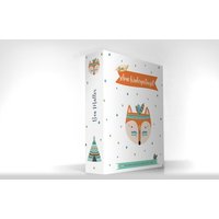 Kindergarten-Ordner Boho Fuchs | Personalisiert A4 Portfolio-Mappe Kita-Ordner Mit Name Sammelmappe Ringordner Schule Krippe von KunstwerkDesign