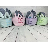 Osterhasen Beutel/Hasenbeutel Ostern Mit Wuschnamen Personalisierung Geschenke Korb - Geschenkkorb Namen von KunterbuntBerlin
