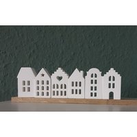 Kleine Lichthäuser Dekohaus Lichthaus 6Er Set Oder Einzeln Aus Raysin Keraflott Skandi Design Hygge Geschenk Mitbringsel Mini Haus von KunterbunteUnikate