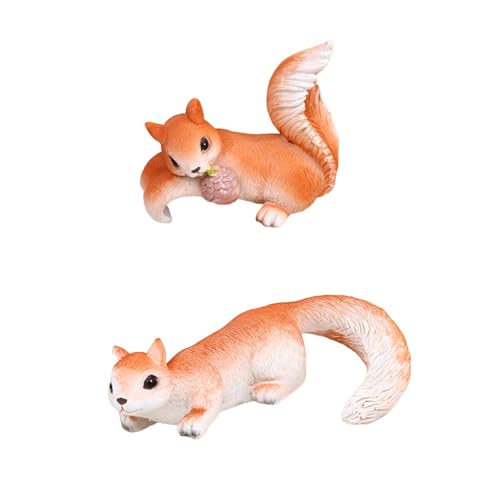 Kuntesetty 2Pcs Mini Eichhörnchen Figuren Garten Statuen für Micro Landschaft Tabletop Yard Kuntesetty 2Pcs Mini Eichhörnchen Figuren Garten Statuen für Micro Landschaft Tabletop Yard von Kuntesetty