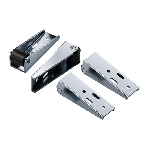 Kuntesetty 4 Stück Laufrollen Als Torrollen Bodenrollen Stützräder Und Schrankrollen mit Rostbeständiger Oberfläche für Langlebigkeit für Tore Und Türen Im Auße, 0.8inch Wheel von Kuntesetty