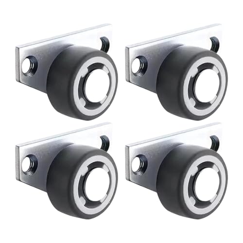 Kuntesetty 4 Stück Laufrollen Als Torrollen Bodenrollen Stützräder Und Schrankrollen mit Rostbeständiger Oberfläche für Langlebigkeit für Tore Und Türen Im Auße, 1.25inch Wheel von Kuntesetty