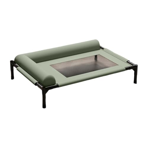 Kuntesetty Erhöhtes Hundebett mit Kissen, ideal für Katzen und Hunde, waschbar und tragbar, Groß von Kuntesetty