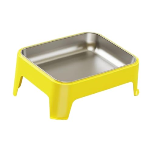 Kuntesetty Hundenapf mit erhöhtem Design, Futternapf für Tiere, 15° geneigt, geeignet für kleine Hunde und Katzen, Gelb Kuntesetty Hundenapf mit erhöhtem Design, Futternapf für Tiere, 15° geneigt, geeignet für kleine Hunde und Katzen, Gelb von Kuntesetty