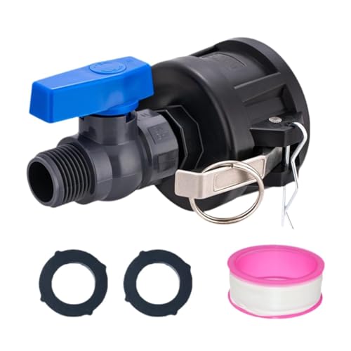 Kuntesetty IBC Behälteradapter, IBC Behälteranschluss, Vielseitiger Wasserbehälter Schlauchadapter mit Kugelhahn, 3 Größen IBC Behälter zu Gartenschlauchadapter Kuntesetty IBC Behälteradapter, IBC Behälteranschluss, Vielseitiger Wasserbehälter Schlauchadapter mit Kugelhahn, 3 Größen IBC Behälter zu Gartenschlauchadapter von Kuntesetty