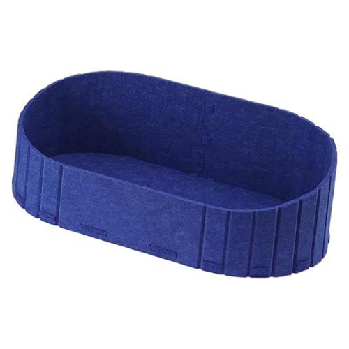 Kuntesetty Katzen Kratzbett Katzenbett Kratzbrett Sofa Lounge Form Abnehmbar Filz Atmungsaktiv Strapazierfähig für Wohnzimmer Katzenzimmer Innen, Blau von Kuntesetty