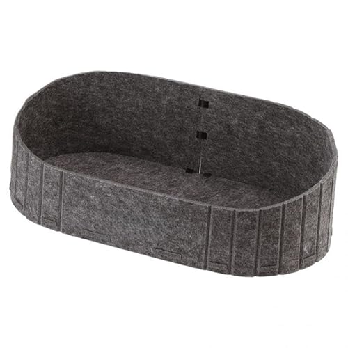 Kuntesetty Katzen Kratzbett Katzenbett Kratzbrett Sofa Lounge Form Abnehmbar Filz Atmungsaktiv Strapazierfähig für Wohnzimmer Katzenzimmer Innen, Grau von Kuntesetty
