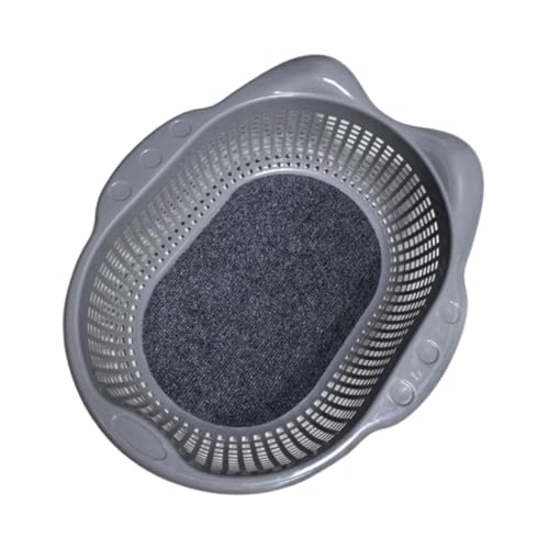 Kuntesetty Katzenbett Gemütliches Nest mit Weichem Kissen Rutschfester Unterseite Und Robustem Aufbau für Entspanntes Ausruhen für Hauskatzen Innenbereich, Grau von Kuntesetty