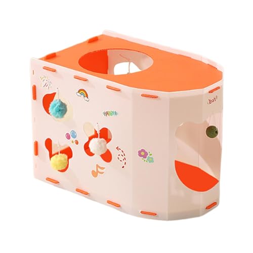 Kuntesetty Katzenhaus Als Gemütliche Katzenhöhle Und Spielhaus EIN Bequemes Katzenbett Als Ruheoase Fördert Den für Wohnzimmer Und Flure, Orange Kuntesetty Katzenhaus Als Gemütliche Katzenhöhle Und Spielhaus EIN Bequemes Katzenbett Als Ruheoase Fördert Den für Wohnzimmer Und Flure, Orange von Kuntesetty