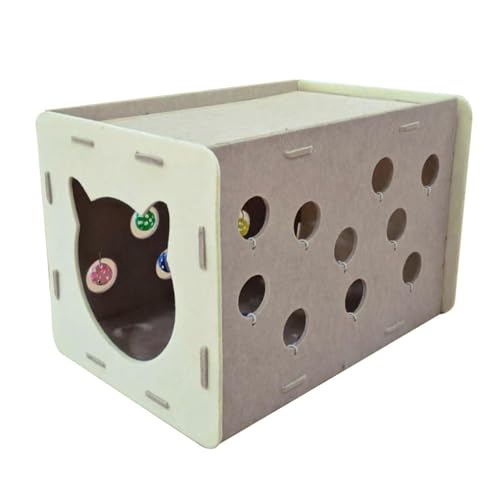 Kuntesetty Katzenkratzburg Aus Filz mit Spielhöhle Kratzfläche Und Ruhezone für Aktivität Und Erholung für Wohnung Und Haushalt von Kuntesetty