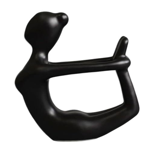 Kuntesetty Mädchenstatue, Pose, Kunststatue, Moderne ästhetische Schaufigur, Ornamentfigur für Wohnzimmer, Schränke, Bücherregale, Freunde, Style B von Kuntesetty
