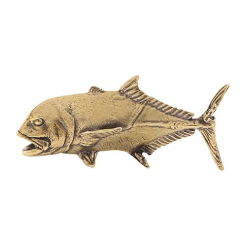 Kuntesetty Messing Fisch Statue Sammlung Kreative Tee Haustier für Wohnzimmer Eingang Regal von Kuntesetty
