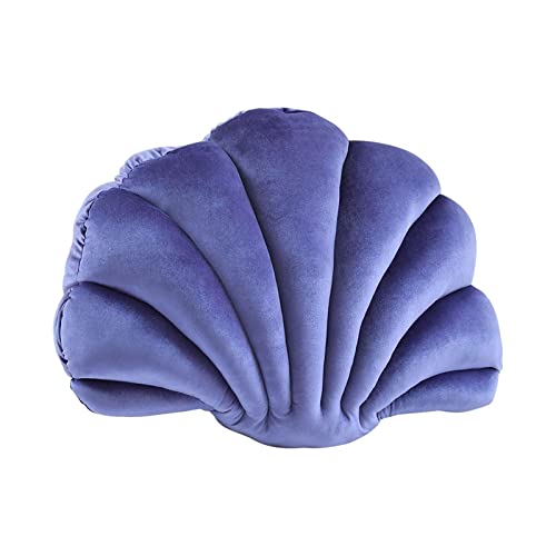 Kuntesetty Muschel Dekorative Kissenhülle Kissen Auto Dekokissen Dekoration für Couch Stuhl Lovely, Violett von Kuntesetty