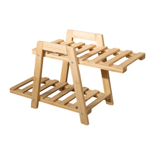 Kuntesetty Pflanzgefäß Display Regal, Mehrzweck Desktop Pflanzenständer für Balkon, Haus, Rasen von Kuntesetty