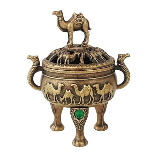 Kuntesetty Räuchergefäß Legierung Halter Schale Räucherkegelhalter Kunsthandwerk Rückfluss Tischaufsatz für Zuhause Büro Schlafzimmer Geeignet, Kamel Kuntesetty Räuchergefäß Legierung Halter Schale Räucherkegelhalter Kunsthandwerk Rückfluss Tischaufsatz für Zuhause Büro Schlafzimmer Geeignet, Kamel von Kuntesetty