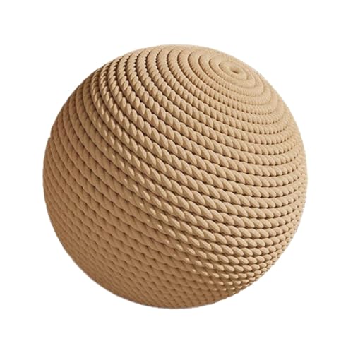 Kuntesetty Sisal Katzenball Spielzeug, 10,2 cm, Übungs Und Spaß Kratzspielzeug für Kätzchen Im Innenbereich von Kuntesetty