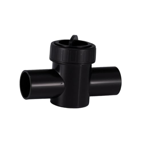 Kuntesetty Vielseitiges Aquarium Regelventil Zur Einfachen Durchflussregulierung mit Robustem PVC Gehäuse für Gartenbewässerung, Schwarz 25mm von Kuntesetty