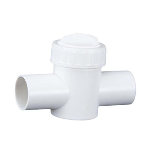 Kuntesetty Vielseitiges Aquarium Regelventil Zur Einfachen Durchflussregulierung mit Robustem PVC Gehäuse für Gartenbewässerung, Weiß 25mm von Kuntesetty
