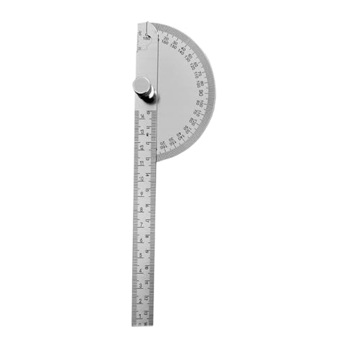 Kuntesetty Winkelmesser Winkelsucher Messlehre Zeichenwerkzeug Langlebiges Edelstahlwerkzeug für Einstellen von Gehrungen für Schule Und Konstruktion, Massiv 19.6 X 5.2 Cm von Kuntesetty