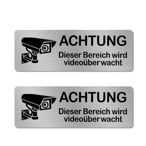 Schild Videoüberwachung Schild Kameraüberwachung Hinweisschild Videoüberwachung von Kunxing