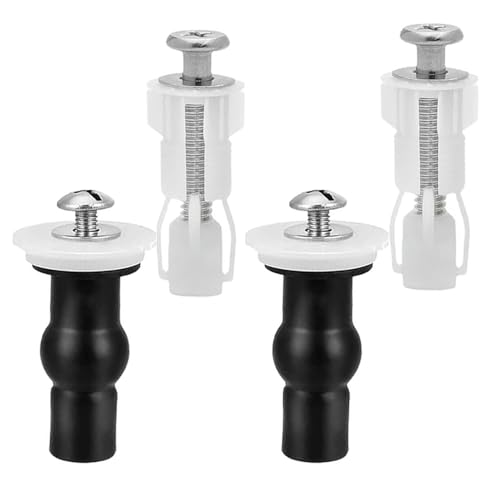 WC Sitz Befestigung Toilettensitz Behoben Schraube - Robuste Toilettensitzschrauben Ersatzteile toilettendeckel befestigung, Universal WC-Sitz Befestigungsset, klodeckel dübel schrauben set (4 Stück) von Kunxing