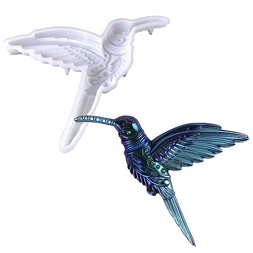 3D-Kolibri-Silikonform, Tierharzform, Vogelstatue, Epoxidform, DIY, Handwerk, Gießform für Geschenk, Zuhause, Büro, Wandbehang, Dekoration von Kunyeah