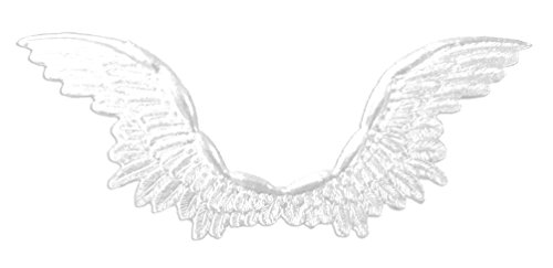 Kunze A067217063 Engelsflügel, 5 x 11 cm, 6 Stück, Geprägtes Papier, Weiß von Kunze