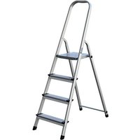 Kunzer 7AL04 Aluminium Klappleiter klappbar Arbeitshöhe (max.): 82cm 4kg von Kunzer