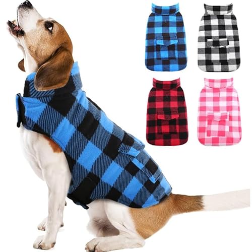 Kuoser Hunde Wintermantel, Mittelgroßer Hunde Hundemantel Warm, Hundejacke für Mittelgroßer Hunde, Hundemantel Wasserdicht, Outdoor Hundemantel mit Geschirr Loch, M von Kuoser