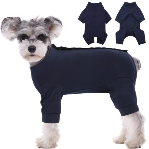 Kuoser Hundebody nach op, Medizinischer Body Hund，Hunde Schlafanzüge, Hundebody nach kastration, Anti-Lecken Wundschutz，Kegel-Alternative (XS,Blau) von Kuoser