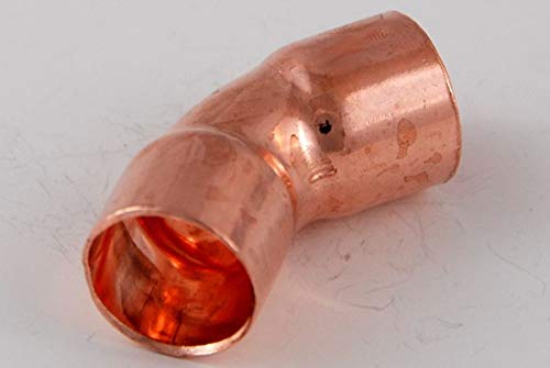 10x Kupferfitting Bogen 15 mm 45 Grad 5041 i/i Lötfitting copper fitting CU von kupferking