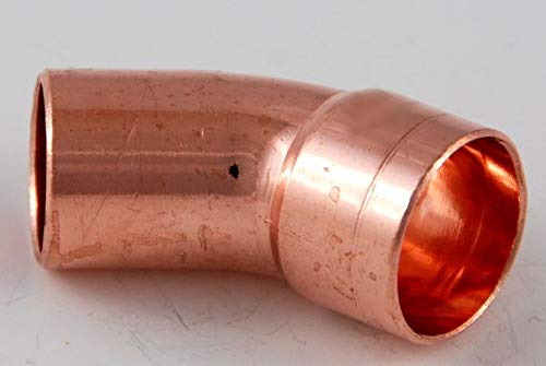 10x Kupferfitting Bogen 18 mm 45 Grad 5040 i/a Lötfitting copper fitting CU von kupferking