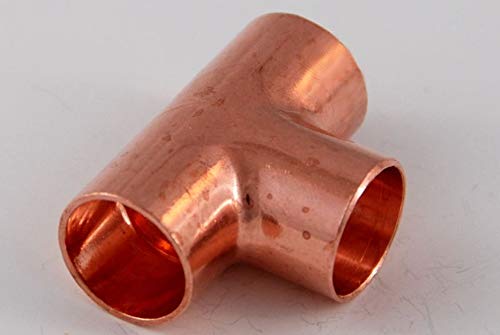 10x Kupferfitting T-Stück 15 mm 5130 Lötfitting copper fitting CU von kupferking