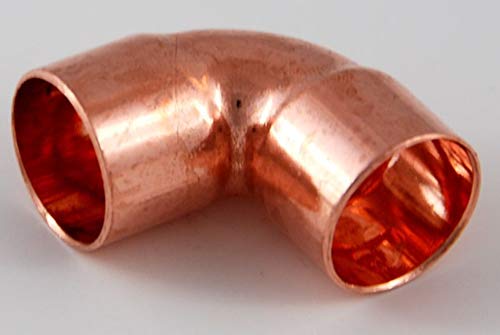10x Kupferfitting Winkel 22 mm 90 Grad 5090 i/i Lötfitting copper fitting CU von kupferking