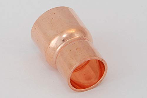 5x Kupferfitting Reduzier-Muffe 22-15 mm / 5243 a/i Lötfitting copper fitting CU von kupferking