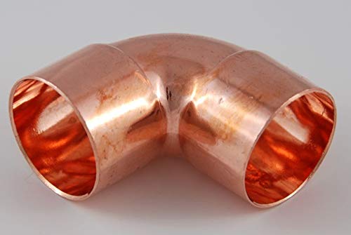 5x Kupferfitting Winkel 28 mm 90 Grad 5090 i/i Lötfitting copper fitting CU von kupferking