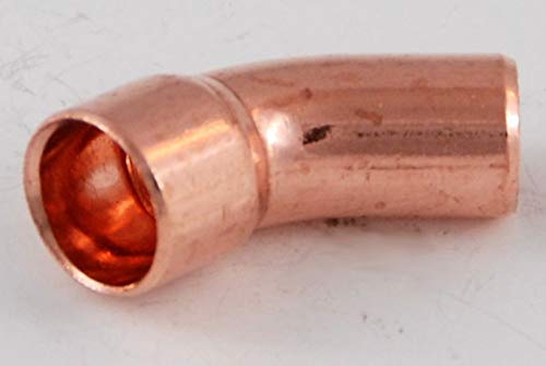 10x Kupferfitting Bogen 10 mm 45 Grad 5040 i/a Lötfitting copper fitting CU von kupferking