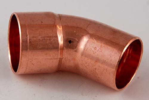 5x Kupferfitting Bogen 28 mm 45 Grad 5040 i/a Lötfitting copper fitting CU von kupferking