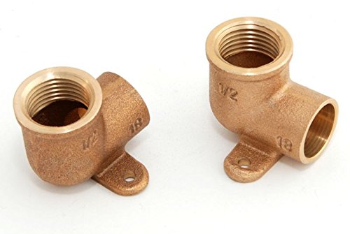 Deckenwinkel 18mm - 1/2' / 4472g, Rotguss (VE 2 Stk) Rotgussfitting red brass gunmetal, Klimaanlage Klimatechnik Wasser Heizung Gas Solar heating refrigerant von kupferking