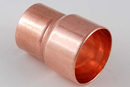 2x Kupferfitting Reduzier-T-Stück 35-35-28 mm 5130 Lötfitting copper fitting CU