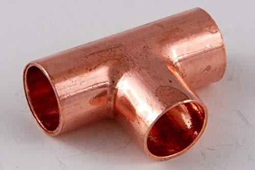 10x Kupferfitting T-Stück 10 mm 5130 Kupfer Fitting Lötfitting copper fitting CU von kupferking