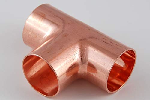 2x Kupferfitting T Stück 28 mm 5130 Lötfitting copper fitting CU von kupferking