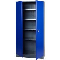 Küpper Hochschrank 70287, 204x53x91 cm, Doppeltür, 4 Fachböden, ultramarinblau - ultramarinblau von Kupper