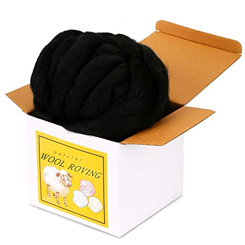 250g/8.82oz Roving Wool, Filzen Wolle, Weiche Filzwolle, Märchenwolle mit Box für Nadelfilzen Trockenfilzen Spinnen Handwerk von Kuppt