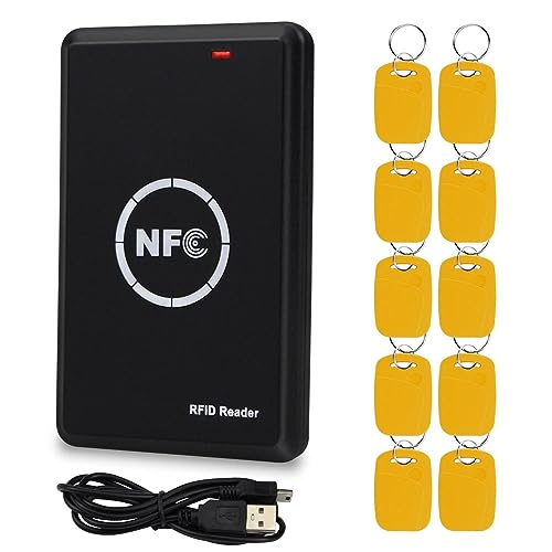 KurDunly RFID Card Duplicator ID/IC Card Reader Writer verschlüsselte Decoder USB Kopierer mit 125KHz/13.56MHz Dual Frequency Writable Key Fobs KurDunly RFID Card Duplicator ID/IC Card Reader Writer verschlüsselte Decoder USB Kopierer mit 125KHz/13.56MHz Dual Frequency Writable Key Fobs von KurDunly