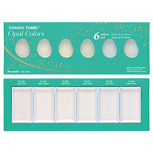 Kuretake ZIG GANSAI TAMBI 6 Farben Set (OPAL COLOURS) von Kuretake