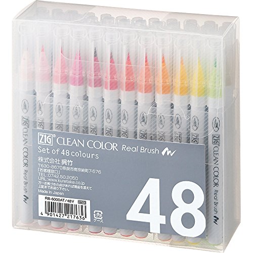 Kuretake Zig Clean Color Real Brush (48 Colors)… von Kuretake