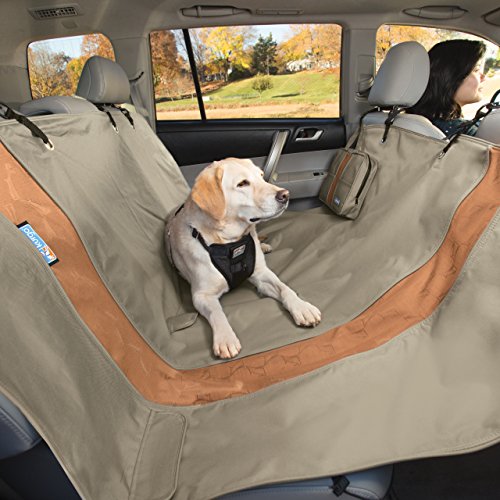 Kurgo Rover-Autohängematte für Hunde, Schutzmatte für Ihre Autorückbank, Wasserfeste und schmutzabweisende Autoschondecke, Schwarz von Kurgo