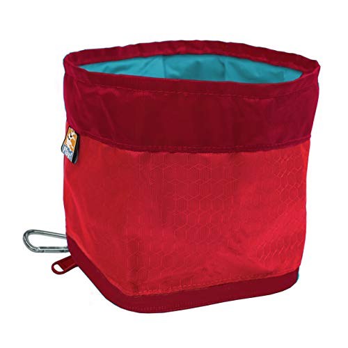 Kurgo zusammenklappbarer Futter- und Wassernapf für Hunde, Mit Karabinerhaken und Verschluss, 1,4 L Kapazität, Rot Kurgo zusammenklappbarer Futter- und Wassernapf für Hunde, Mit Karabinerhaken und Verschluss, 1,4 L Kapazität, Rot von Kurgo