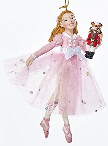 Clara in Pink Dress with Nutcracker Christmas Ornament Nutcracker Suite Ballet von Kurt Adler